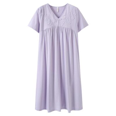 带胸垫睡裙女士夏季拉架棉家居服