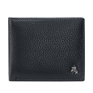 正品保罗男士钱包真皮短款钱夹2026新款时尚高档牛皮皮夹生日礼物