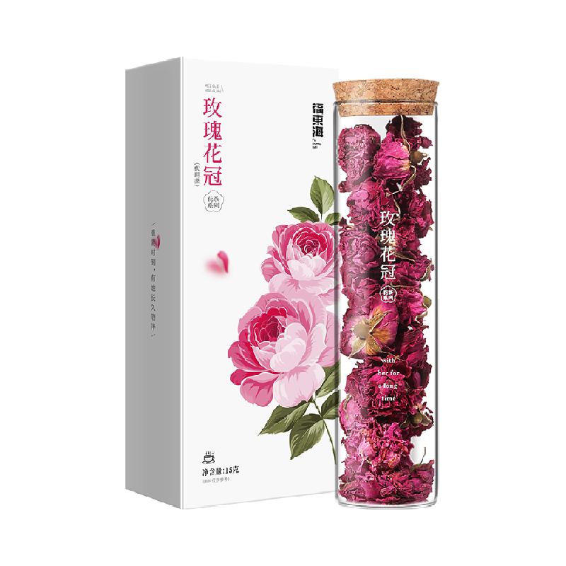 福东海大朵玫瑰花冠15g(香味浓郁) 平阴重瓣玫瑰花茶泡水喝养生茶