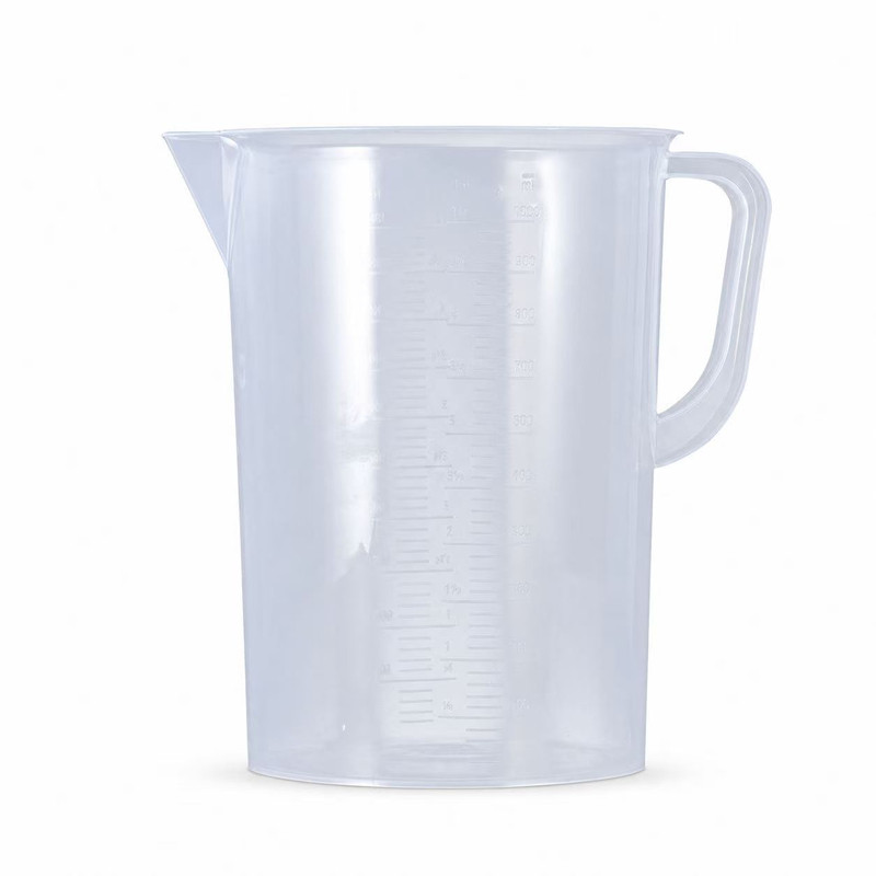 塑料量杯商用带盖带刻度烧杯毫升测量杯子计量杯大容量加厚5000ml