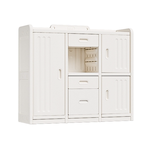 宝宝收纳柜喂养台男女孩卧室家用置物柜简易衣橱储物柜子