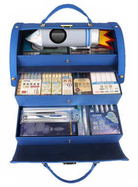点石文具套装小皮箱按动式中性笔
