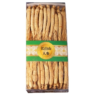 长白山生晒参干人参白参整枝泡酒大参干园参东北特产吉林人参泡水