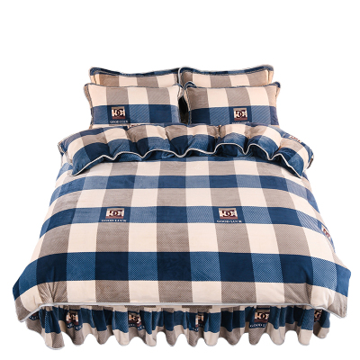 珊瑚绒牛奶绒被套单件冬季双面绒