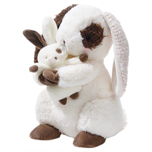 海湾兔可爱小兔子毛绒玩偶公仔娃娃玩具安抚女孩男孩生日礼物礼品