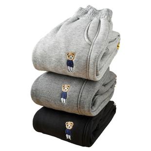 羊羔绒儿童加绒加厚裤子秋冬款男童女童棉裤2025新款冬季运动卫裤