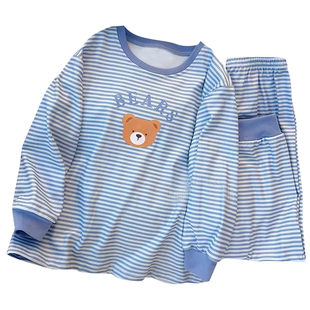 儿童德绒睡衣男童2025新款秋冬男孩中大童青少年可外穿家居服套装