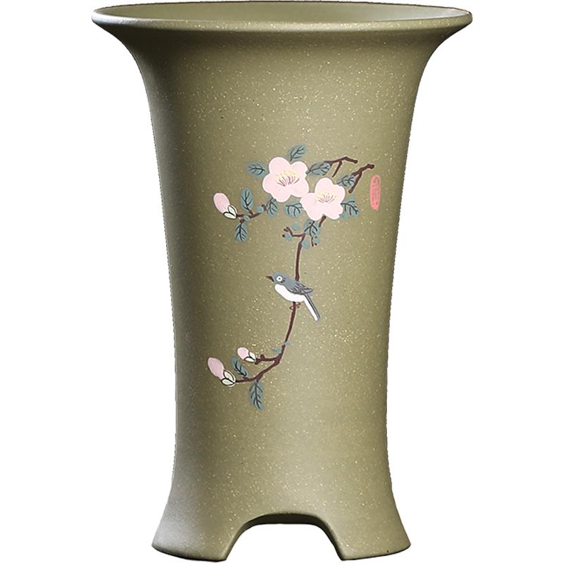 宜興紫砂花盆吊蘭花盆蘭花花盆專用盆君子蘭花卉綠植室內(nèi)陶瓷花盆