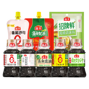 海天调料小瓶组合套装宿舍用调味料大全生抽酱油醋厨房炒菜调味品