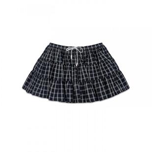 【ECHOADE】hug 2025纯色半身裙纯棉mini芭蕾裙