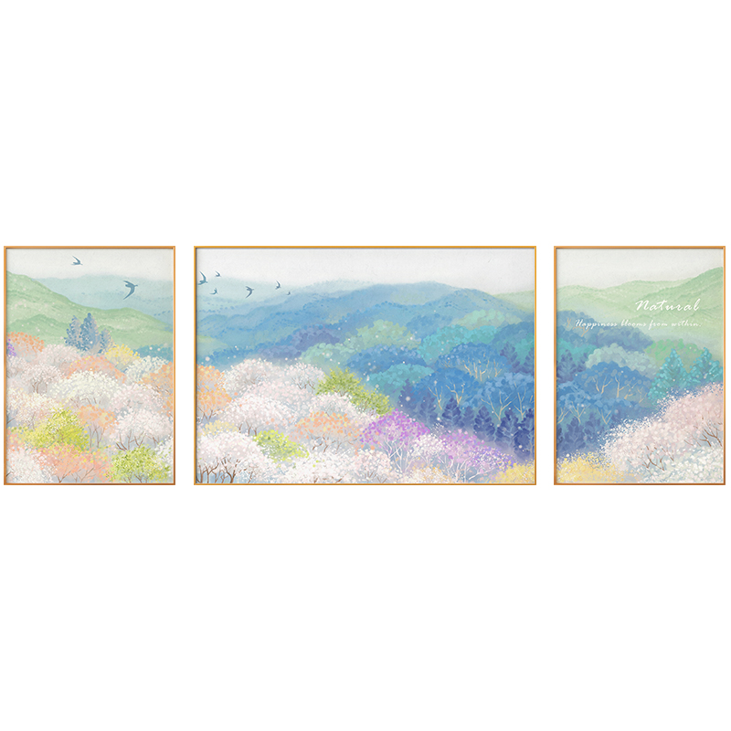 墙蛙客厅现代简约组合装饰画