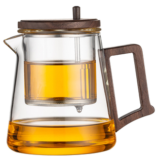 茶壶泡茶家用2025新款茶水分离办公室泡茶杯飘逸杯全玻璃内胆茶具