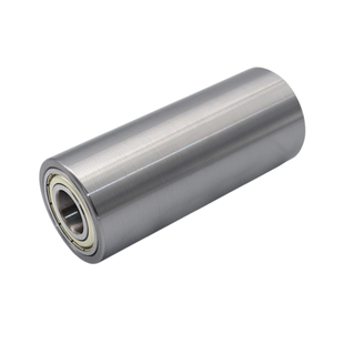 无动力滚筒铁轮立式导轮平皮带惰轮压轮砂带机滚轮调偏轮从动轮