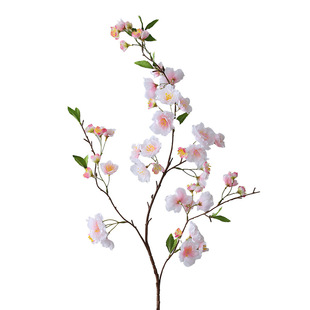 高品质桃花枝仿真花假花摆设招桃花运高档客厅餐桌装饰干花艺摆件