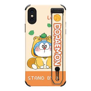狸猫蓝胖子适用苹果X手机壳腕带iPhone8plus保护套ip7网红支架新款iPhonex女款XS全包XSMAX仿皮XR防摔可爱