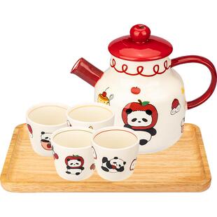 摩登主妇mototo熊猫茶壶套装茶具2026新款杯子女乔迁结婚新年礼物