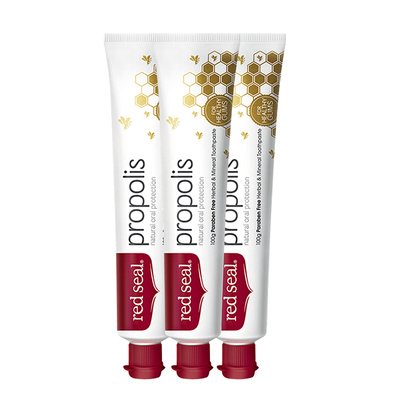 新西兰红印蜂胶牙膏3支装