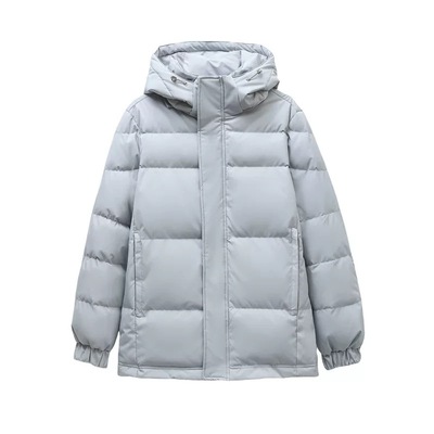 晶煊超好看连帽短款羽绒棉袄女