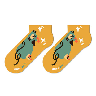 袜子女春秋款短袜ins潮牌可爱俏皮卡通趣味网红中短筒秋冬棉袜子