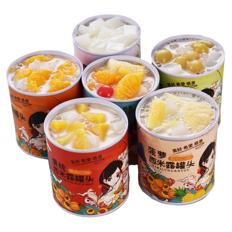 酸奶西米露水果罐头6罐正品整箱