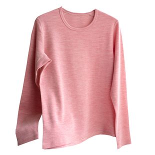 户外美利奴羊毛速干长袖运动t恤女打底圆领素色美丽诺Merino wool