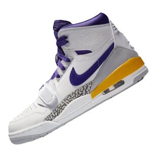 AV3922-157Nike Air Jordan312 AJ312湖人白紫男子高帮复古篮球鞋