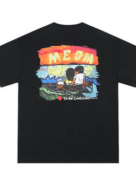 MEDMXNewmasus联名海边落日短袖