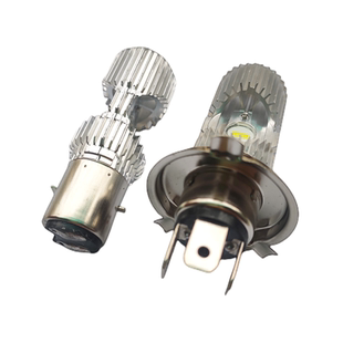 超亮50W犀牛眼LED太子摩托电动车大灯改装BA20D双爪H4三爪12-80V