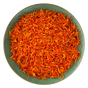 正品新疆红花草红花艾叶泡脚特级中药材散装红花500g包邮泡水泡澡