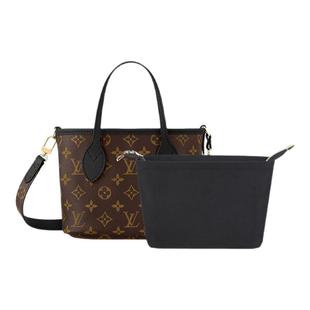 适用于LV双面neverfull BB中号老花内胆包购物袋拉链内衬tote包撑