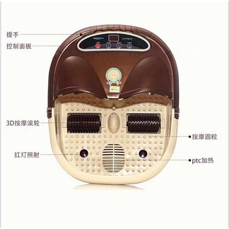 港德 足浴盆全自动加热 足浴泡脚桶中老年脚按摩洗脚盆足脚按摩器