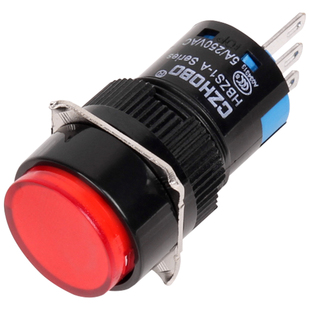 16mm自复位自锁按钮开关点动按压式LA16-11 AB6Y-M HBZS1一开一闭