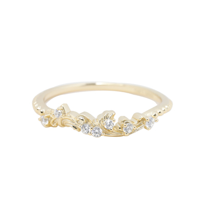 《星轨》天体旋律S925纯银镀金行星运转戒指 生日礼物复古风繁星