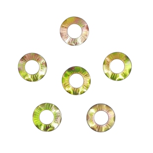 镀锌桥架接地垫片碟形防滑压花接线爪垫放松花纹接地线垫圈垫片