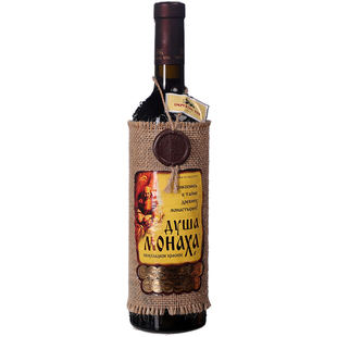 俄罗斯进口洋酒红酒半甜葡萄酒摩尔多瓦修道士心灵750ml 正品原瓶