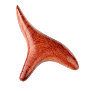 金丝绿檀木按摩器三角雀脚底穴位棒天然蜜蜡木质经络棒足疗按摩棒