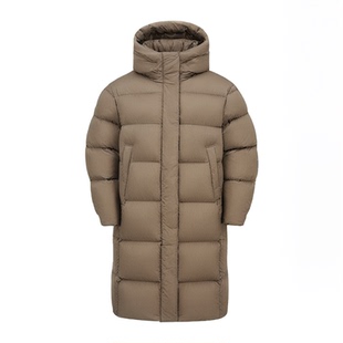 【衣橱推荐】坦博尔冬季女士显瘦过膝长款羽绒服连帽加厚保暖外套