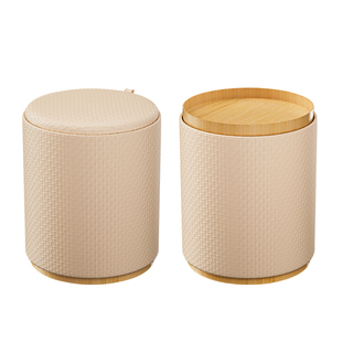 凯伦诗H4团团凳化妆凳梳妆台专用设计师款储物轻奢高级感卧室圆凳