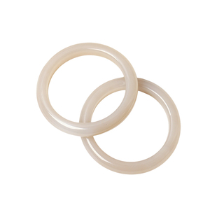 天然和田玉青海料冰料藕粉色手镯 女款高端玉镯子颜色好饰品