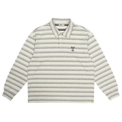 STRIIS在雾中条纹长袖POLO