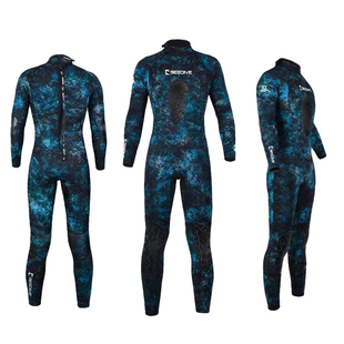 BESTDIVE潜好3MM5MM迷彩渔猎超弹男女自由潜湿衣潜水服打鱼防割服