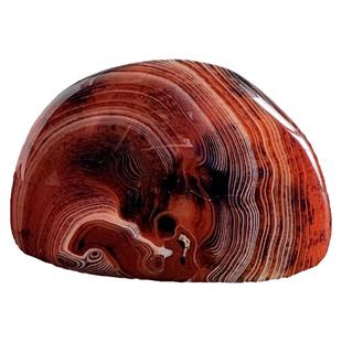 大号天然缠丝玛瑙把玩 缟玛瑙花纹漂亮象形奇石红玛瑙原石手把件