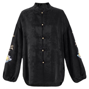 曼加塔【君之兰心】夏日新中式风休闲长袖上衣5032670