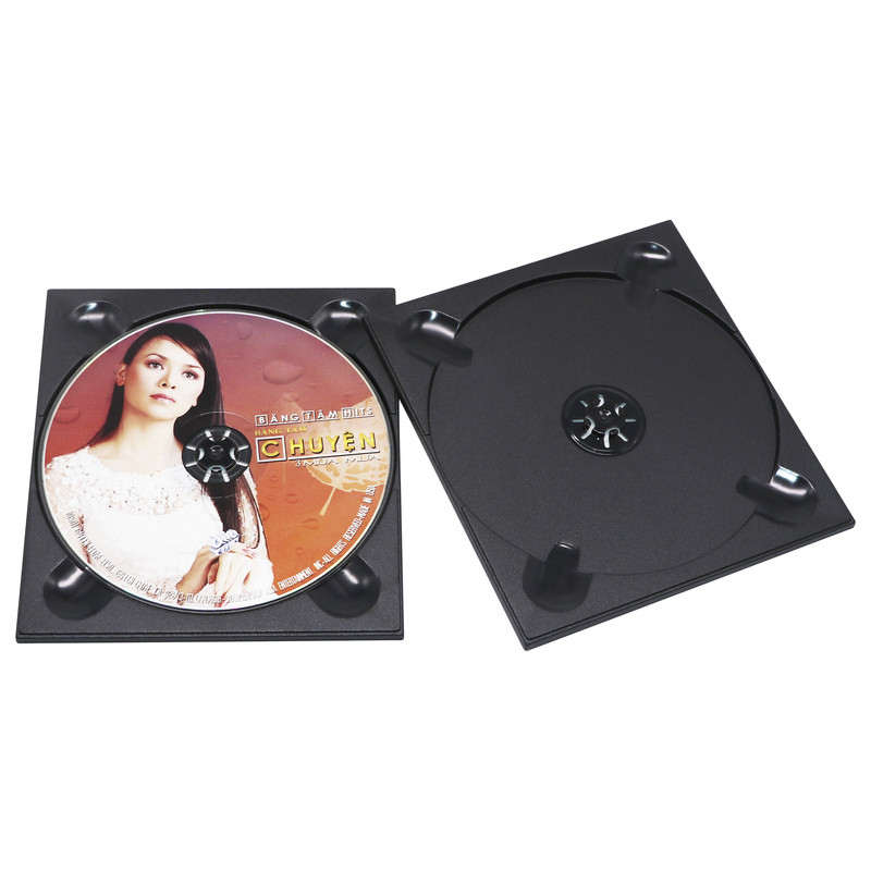 蓝光CD光盘托 唱片专辑硬光盘托盘  PS塑料透明光碟1碟2碟DVD托盘