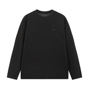 江南先生NewJNXS拒水鹅绒可机洗长袖T恤微落肩宽松内搭上衣冬男女