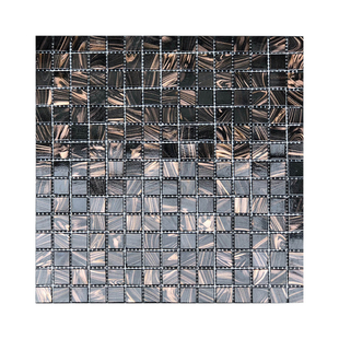 轻奢金线玻璃马赛克瓷砖背景墙幻彩白黑茶绿紫色浴室阳台酒店墙砖