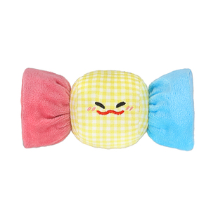 元気喵丨多巴胺条纹可爱糖果发声磨牙安全咬咬乐捏捏猫狗宠物玩具