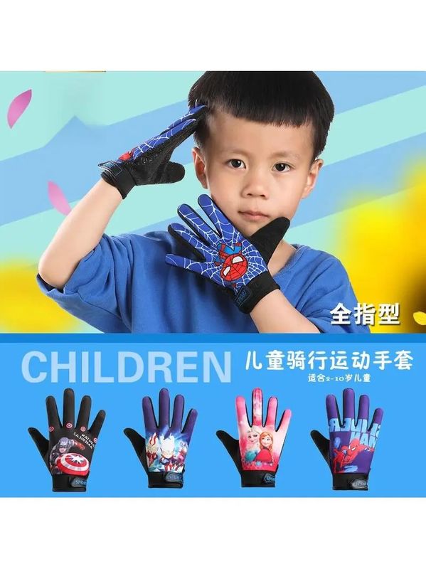 儿童手套男女童夏天薄款防晒幼儿园宝宝3-8岁小孩户外骑车单杠