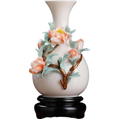 德化非遗手工陶瓷花瓶花开富贵