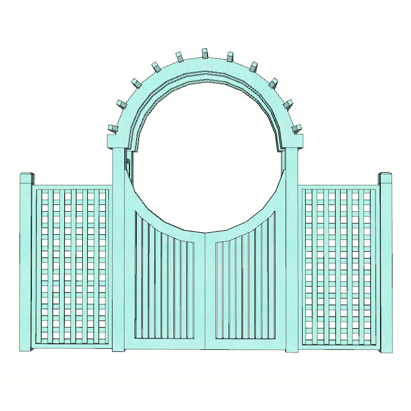 花园防腐木拱门花架爬藤葡萄架门廊庭院木门月季蔷薇攀爬拱形支架